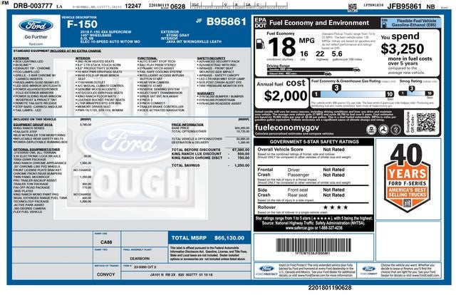 2018 Ford F-150 King Ranch