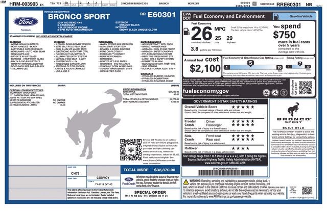 2024 Ford Bronco Sport Big Bend