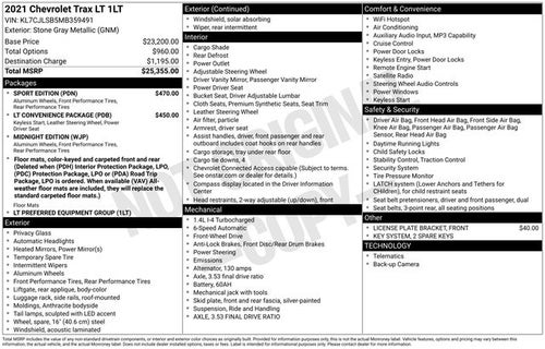 2021 Chevrolet Trax LT