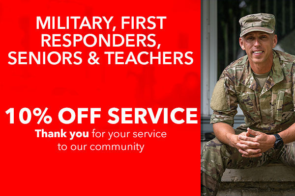Military, First Responders, Seniors & Teachers