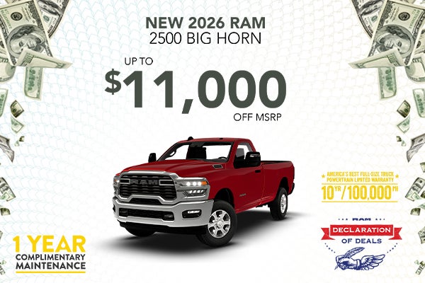 New 2026 RAM 2500 Big Horn