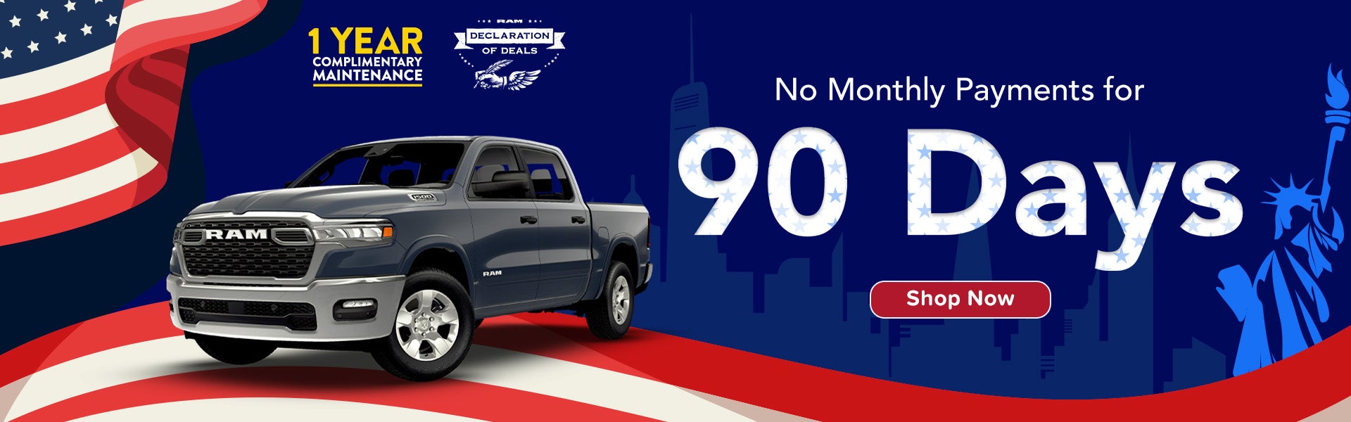 No Monthly Payments for 90 Days