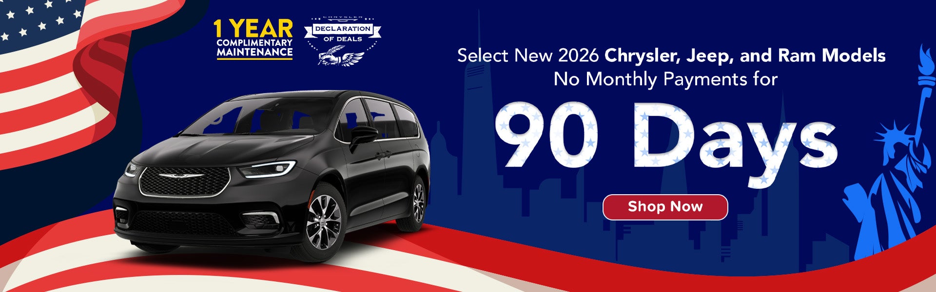 No Monthly Payments for 90 Days