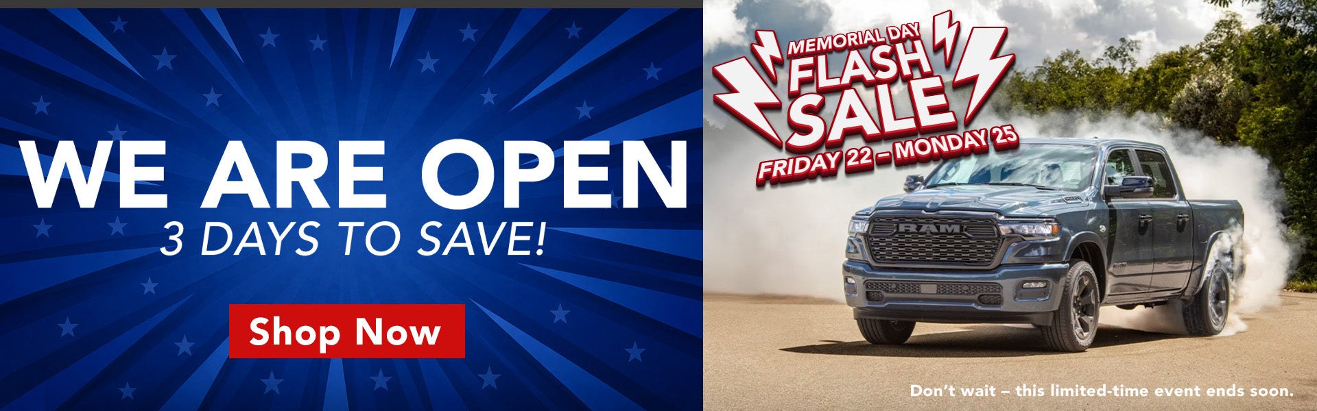 MEMORIAL DAY FLASH SALE