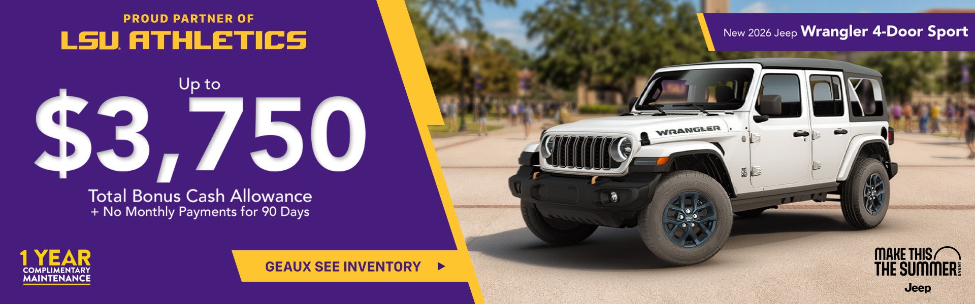 New 2026 Jeep Wrangler 4-Door Sport