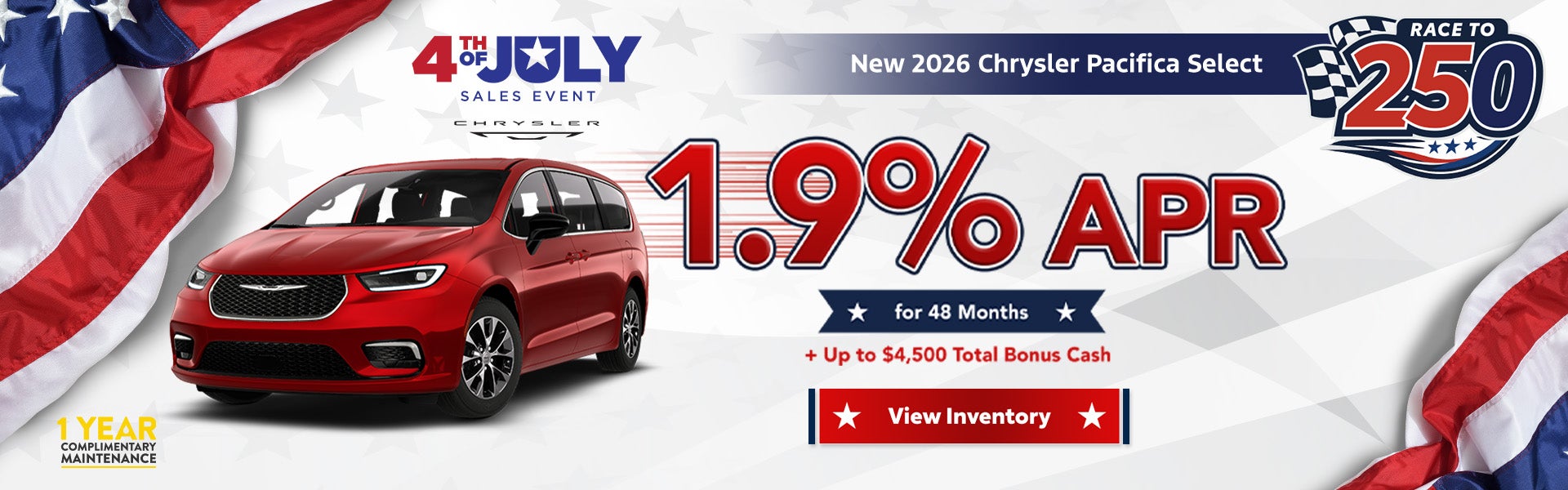 1.9% APR for 48 Months plus Up to $4,500 Bonus Cash on 2026 
