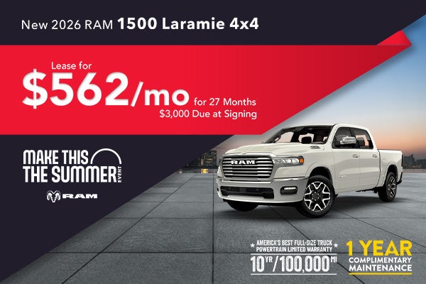 New 2026 RAM 1500 Laramie 4x4